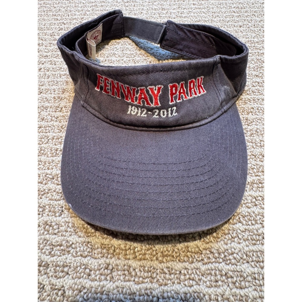 47 Brand Fenway Park 1912-2012 Centennial Visor Hat Gray MLB Boston Red Sox - Picture 2 of 10
